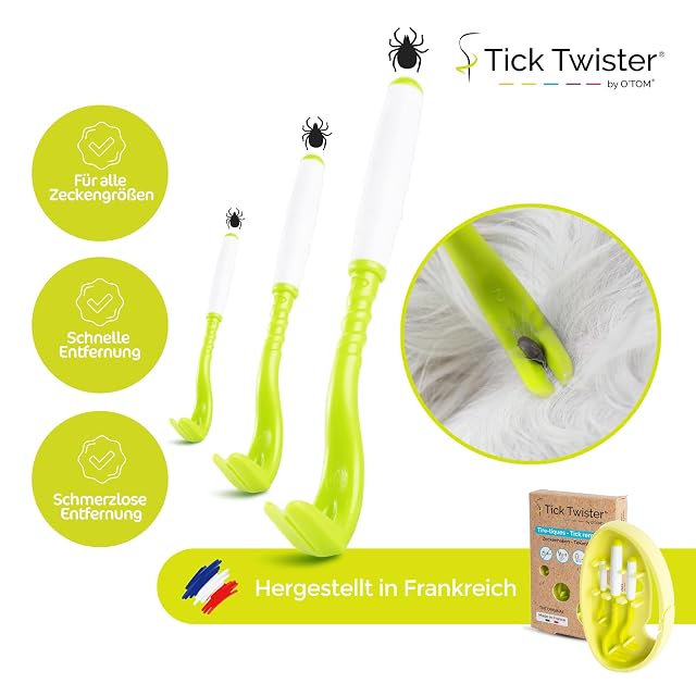 Foto 2 de 7 de Tick Twister - Juego de garrapatas para perros, gatos y humanos (juego de 3)