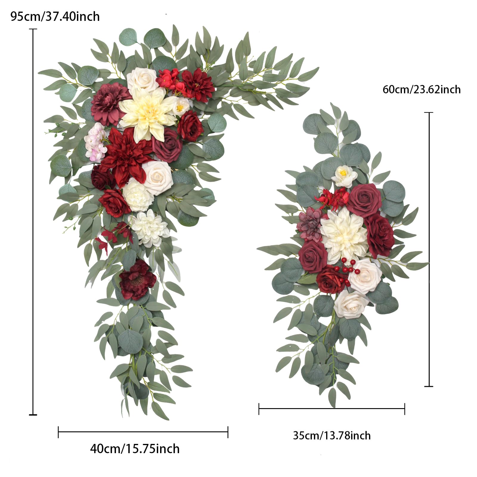 Amazon｜BASIMAN 造花 ウェディングアーチフラワーキット (3個パック