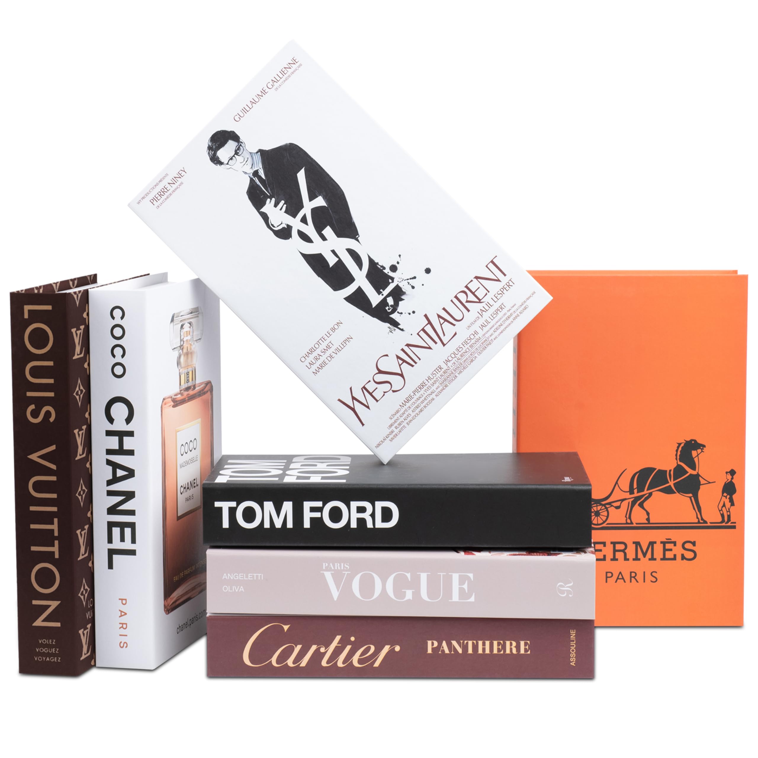 Suite Large | 7 PCS Decorative Books for Home Decor | Coffee Table Book Decor | Faux Books for Decoration | Aesthetic Shelf & Bookshelf Decor for Living Room, Bedroom, or Office