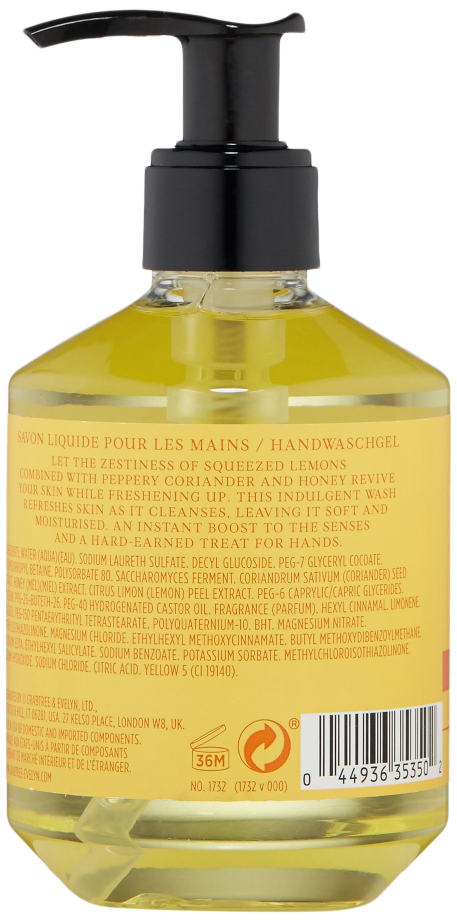 Crabtree & Evelyn jabón para las manos limón/Cilantro 250 ml