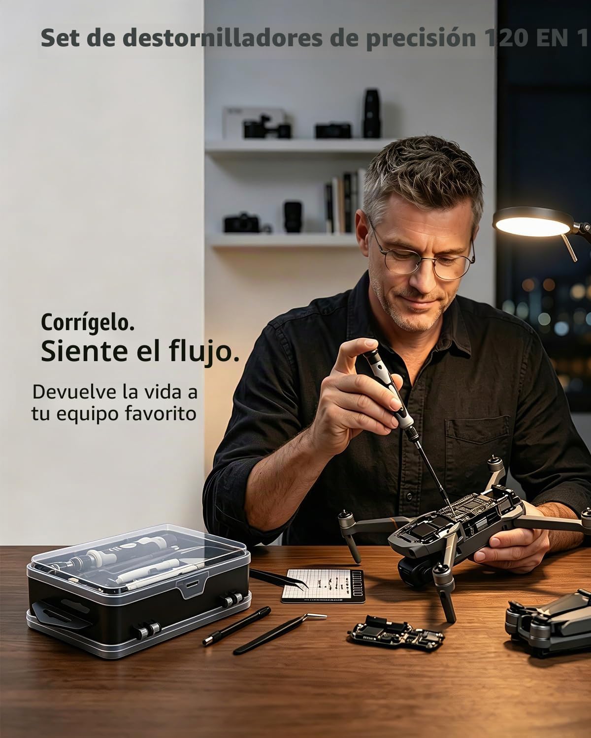 Juego de destornilladores de precisión, 122 en 1, kit de destornilladores magnéticos para ordenador portátil, herramientas de reparación de relojes, gafas, herramientas de mano PS4