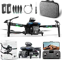 Drone com Camera 4K, XT606 Drone Profissional com Controle Remoto e 2 Baterias, Transmissão HD em Tempo Real, com Flutuação de Fluxo Óptico, Comutação de Lente Dupla, Rolagem de 360°, Alcance 100m