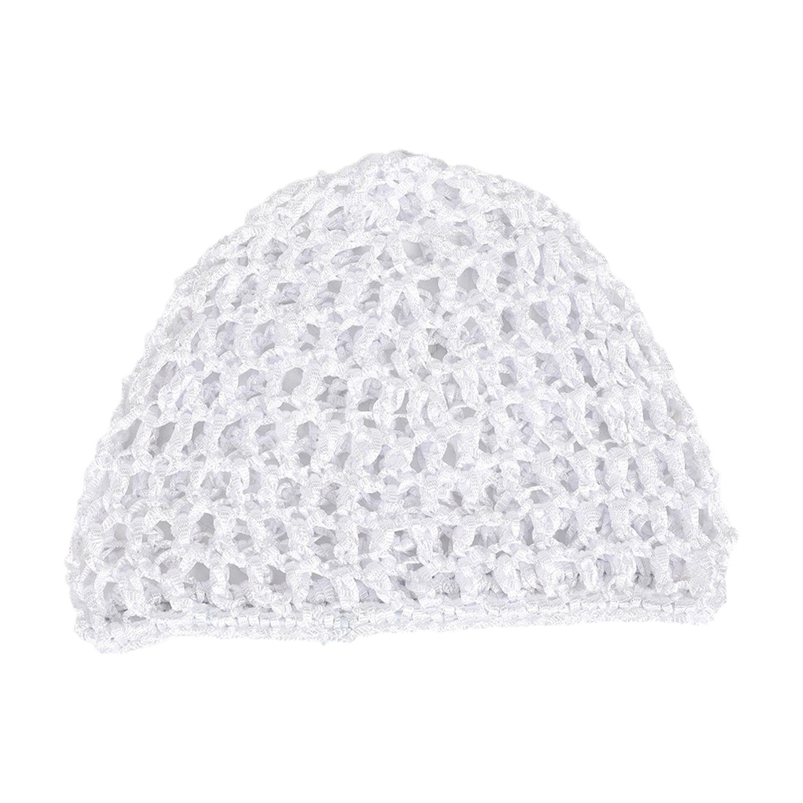 Merishopp Mesh Crochet Hair Net Snood Elastic Soft for Women Breathable Crochet Beanie White | Clothing, Shoes & Accessories | Womens Accessories | Hats-picture-20