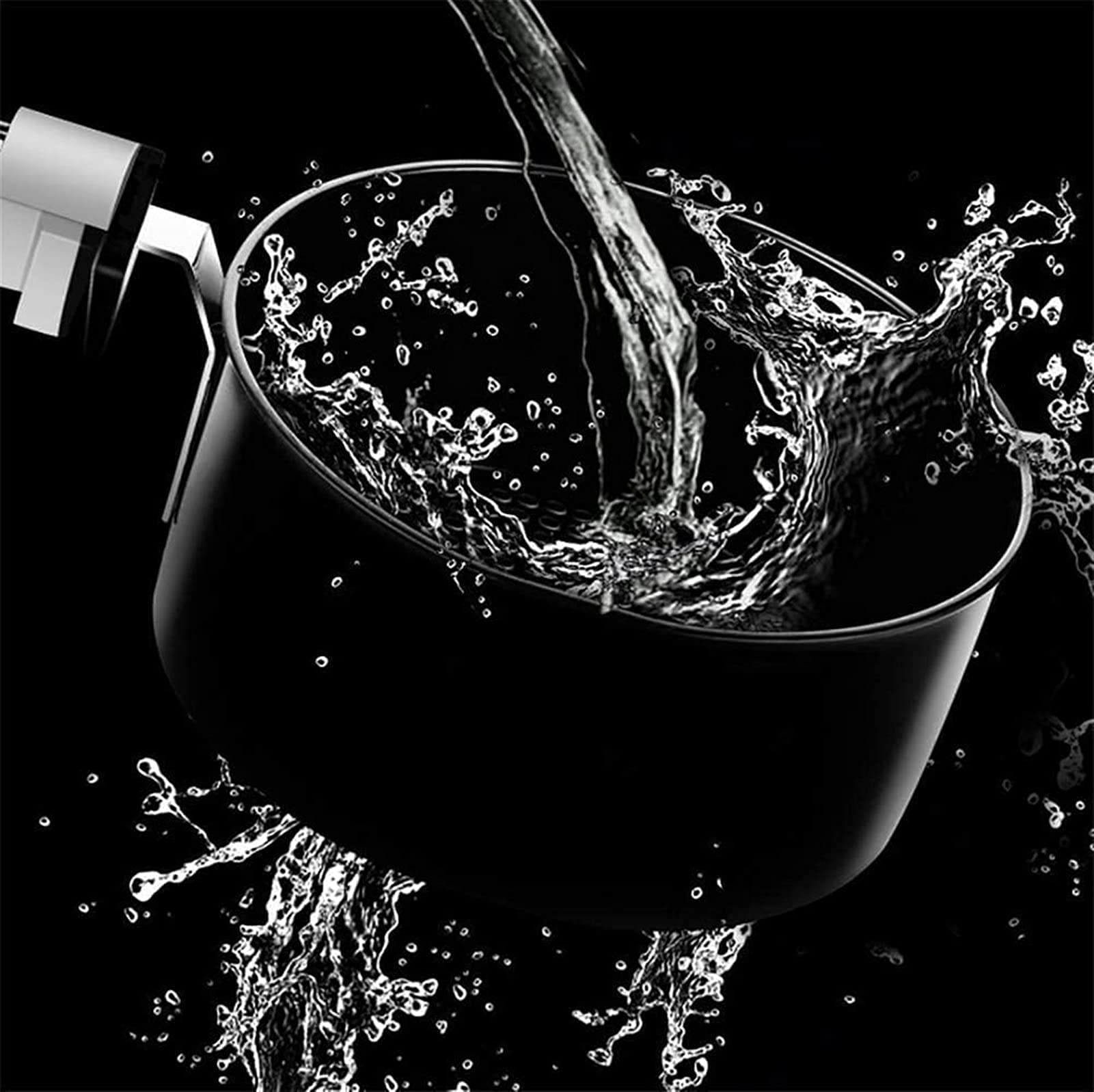Frytkownica Powietrzna Do Użytku Domowego 4,2 L Elektryczna Frytkownica Na Gorące Powietrze O Bardzo Dużej Pojemności Frytkownice Powietrzne I Dodatkowe Akcesoria Wygodna,Black
