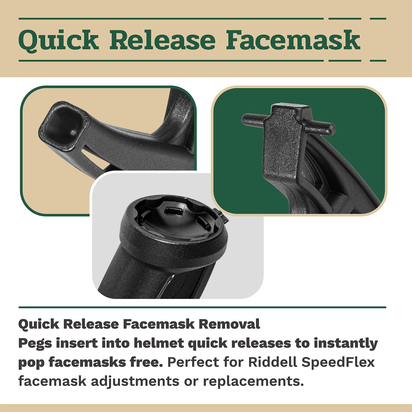 Riddell Quick Release Tool for SpeedFlex, Axiom, Speed Helmets