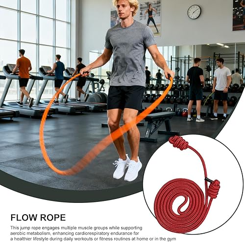 Miniatura 2 de Cuerda de saltar para fitness  Cuerda de salto de velocidad ajustable para pérdida de peso cardiovascular, cuerda de saltar portátil  Entrenador de