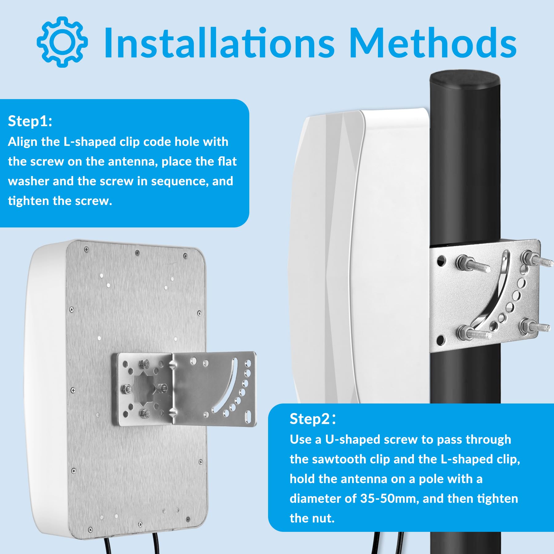4G LTE 5G Panel Antenne Outdoor Mimo Directional 700-2700 | 3300-3800 MHz Bis zu 12dBi Antenne mit 10 Meter Kabel TS9 SMA Stecker Kompatibel mit 5G 3G 4G LTE Router Modem