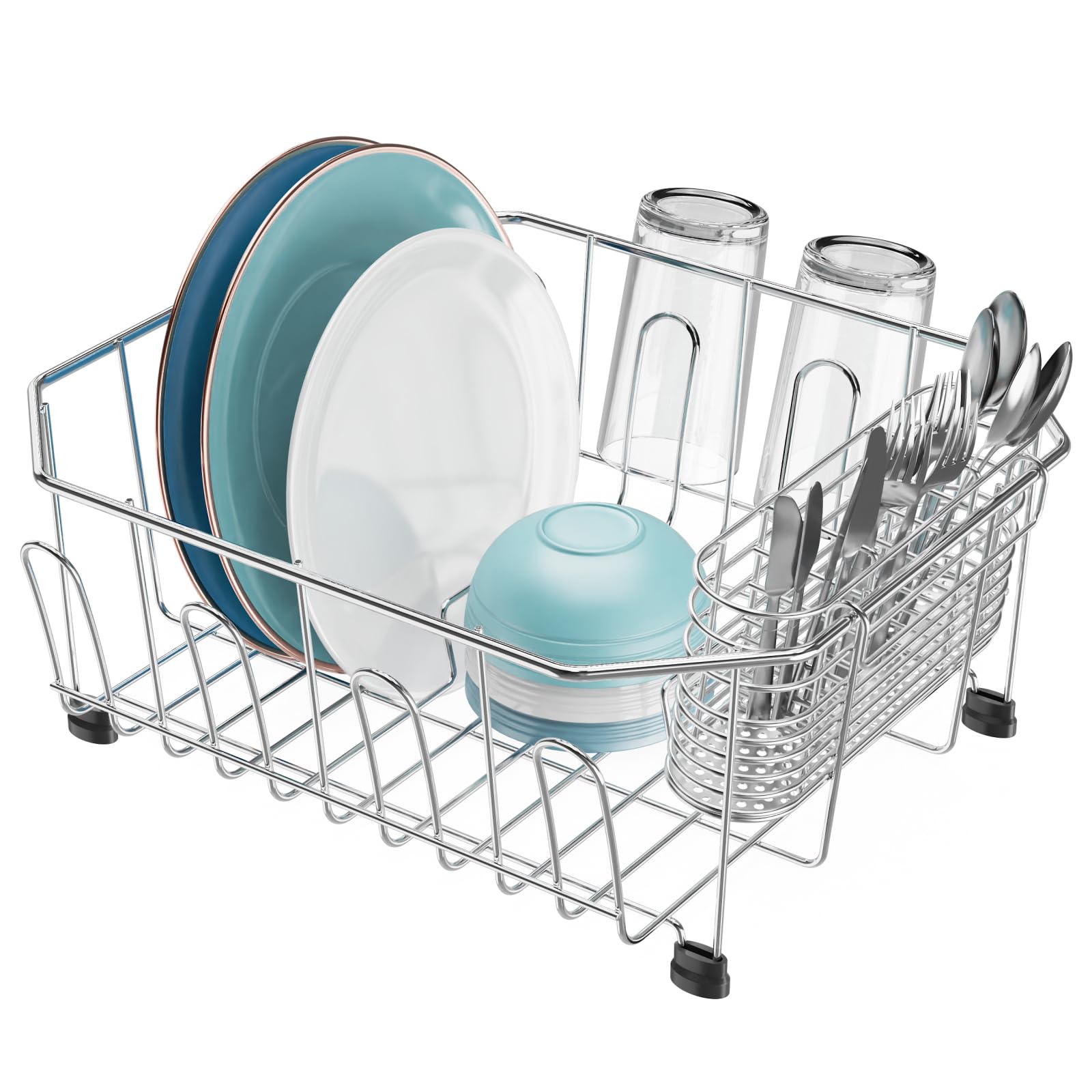 Photo 1 of GSlife Small in Sink Dish Drying Rack - Stainless Steel Compact Dish Drainer for RV Kitchen Apartment Sink, Rust Resistant Inside Sink Rack, 1–2 Person Households, 11.6" W x 13.4" L