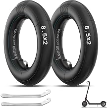 8 1/2 x 2 Scooter Inner Tube with Small Tire Levers, Pressure-Resistant Inner Tube 8.5x2 Silver 90 Valve, Highly Elastic Extra Thickened Inflatable Tire for Xiaomi Pro 2 1S M365 Mi3, 2PCS