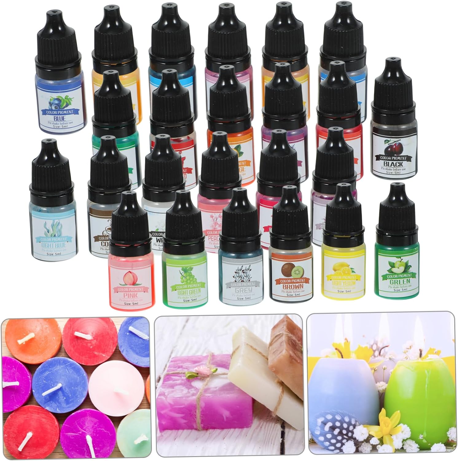 DIY Handmade Scented Candle Colorants Bright Pigment Pastes for Dye Candle Dye