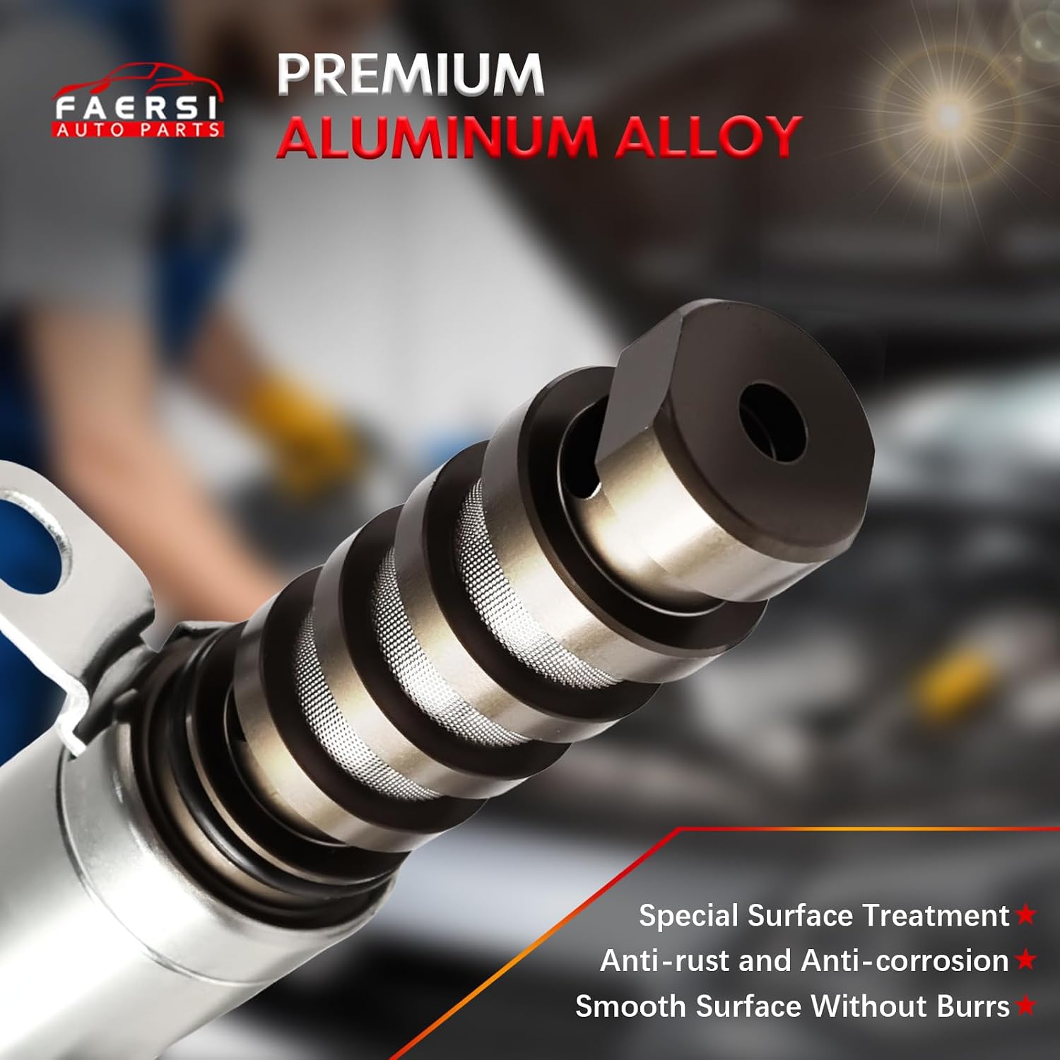 FAERSI Variable Valve Timing Solenoid 15830R5AA01 15830R44A01 VVT Solenoid Compatible with Honda Accord 2008-2012 for CR-V 2012-2014 for Crosstour 2012-2015 L4 2.4L