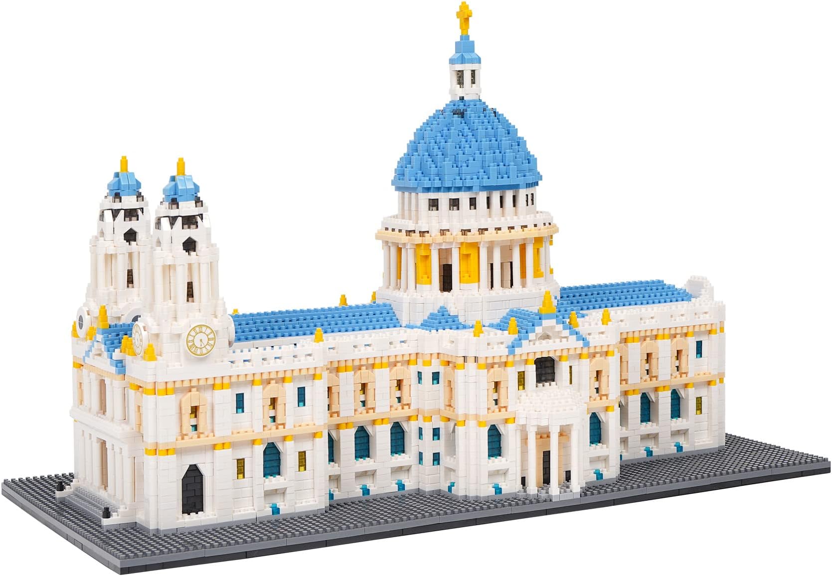 GeniteenBuilding Blocks Set, St Paul's Cathedral Model Building Kit 7053 PCS Architecture Collection Micro Mini Blocks