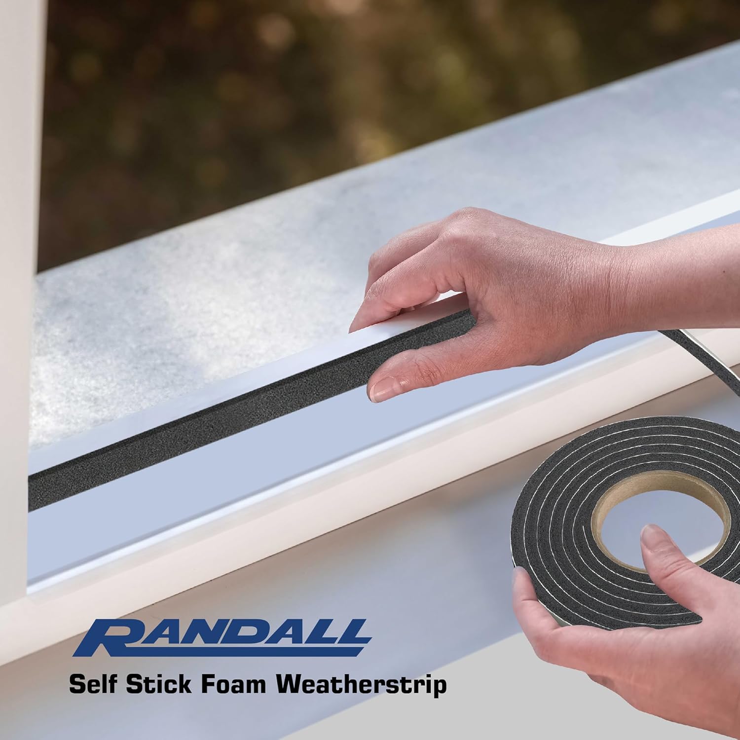 Self Stick Foam Weatherstrip (1/4" Thick x 3/4" Wide x 17'L)