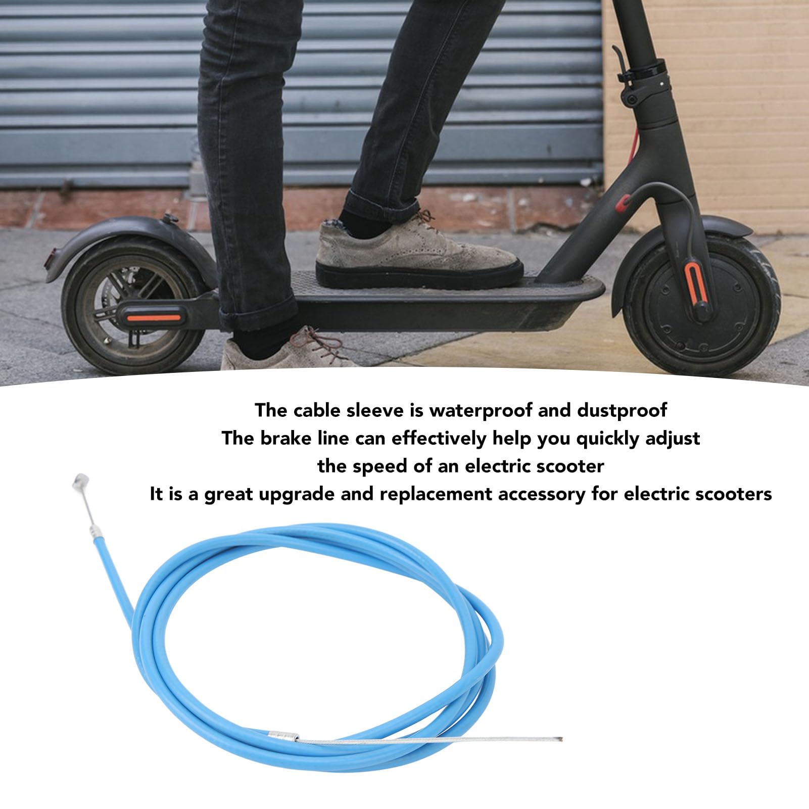 Fututech 185cm Câble de Frein pour Xiaomi Mi3 Brake Cable pour Trottinette Pièce de Rechange Scooter Electriques Accessoires (Pour Mi3 Fututech 185cm Câble de Frein pour Xiaomi Mi3 Brake Cable pour Trottinette Pièce de Rechange Scooter Electriques Accessoires (Pour Mi3