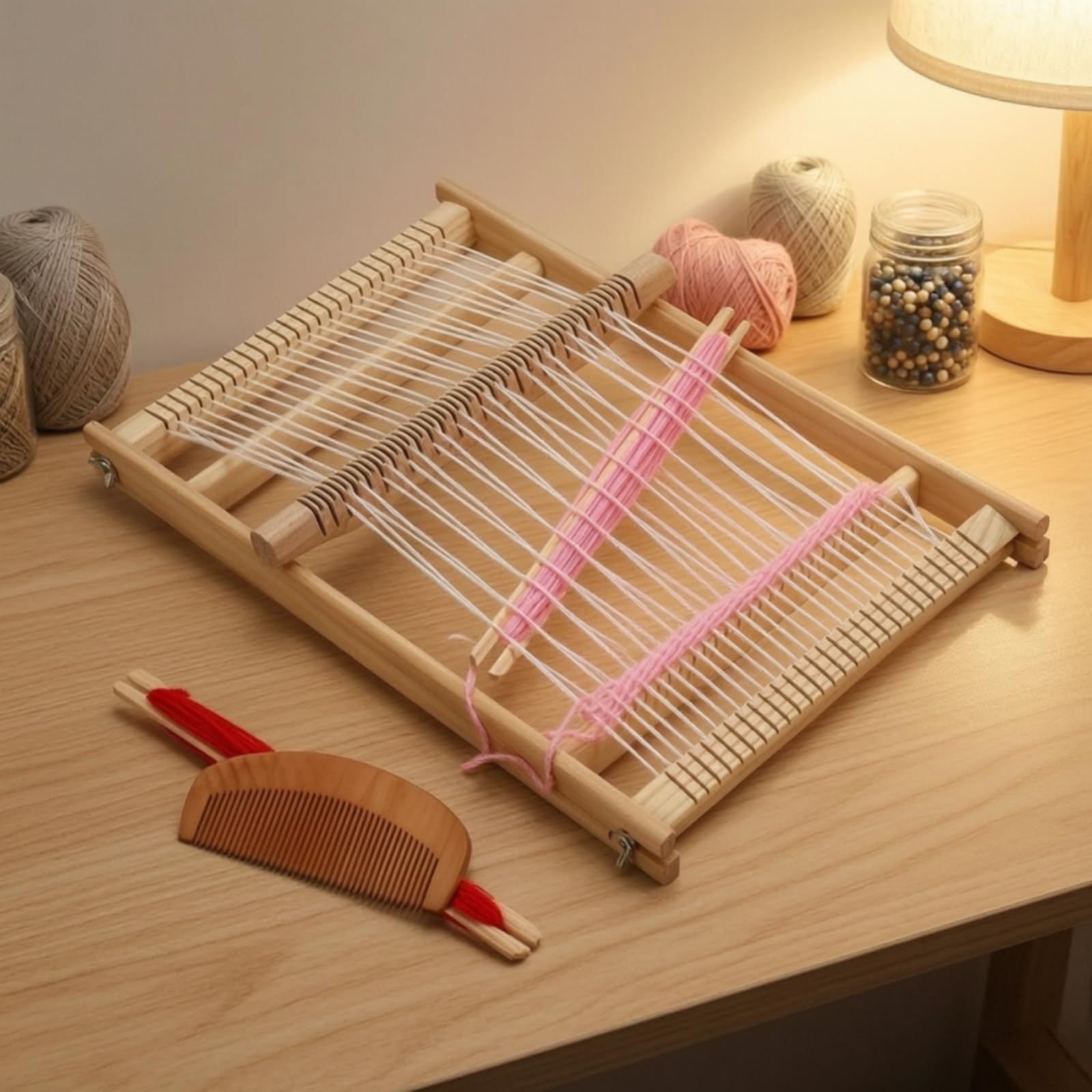 TAIZhiChen Telaio per Tessitura con Pettine Robusto | Creativo, Manuale, Telaio per , Casa, Bambini