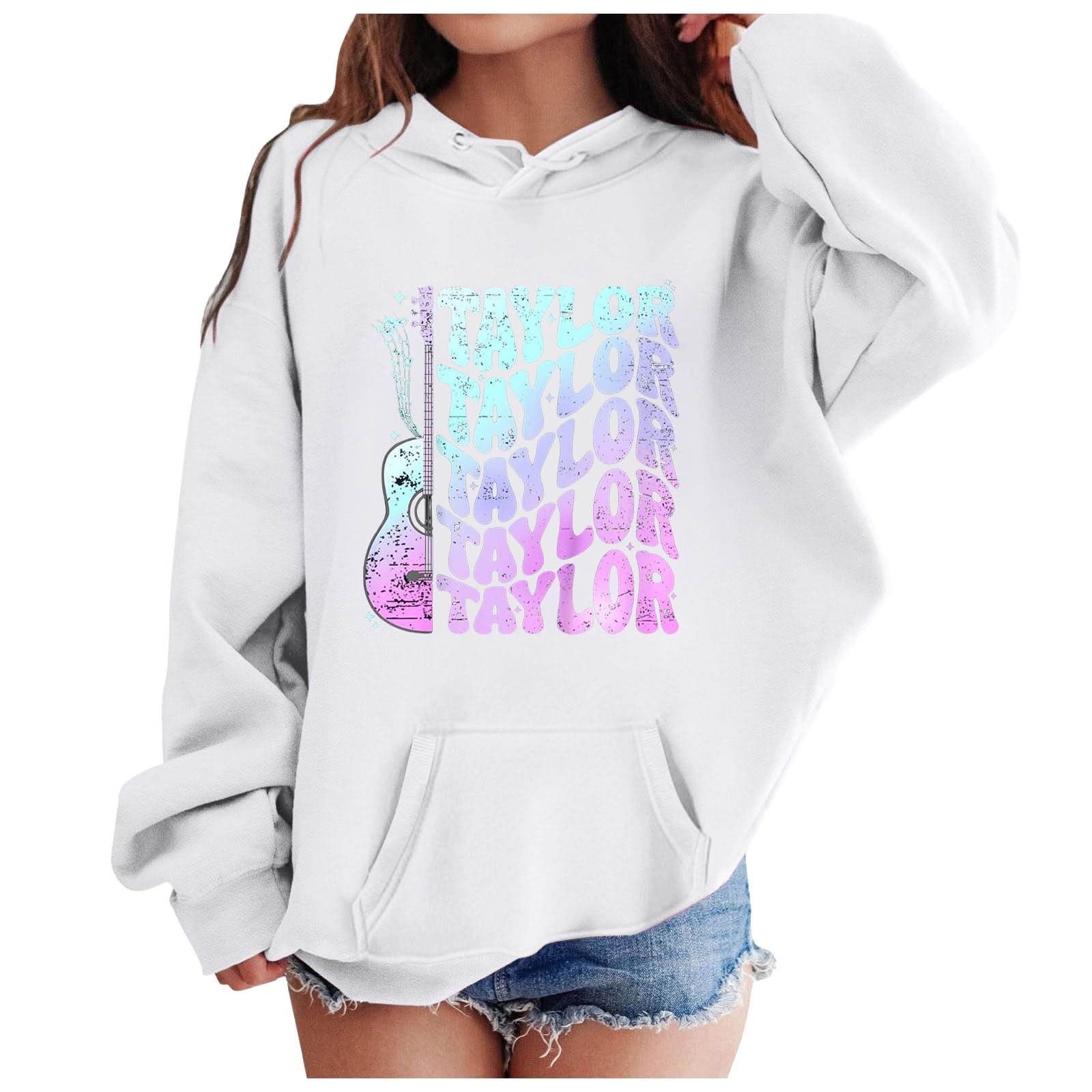 Nvduoll Taylor Graphic Hoodies Girls Kids Music Sweatshirt with Pockets