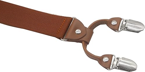 Miniatura 5 de Cedriany - Tirantes para hombre, 6 clips, en forma de Y, resistentes con tirantes de 1.4 pulgadas, correas elásticas