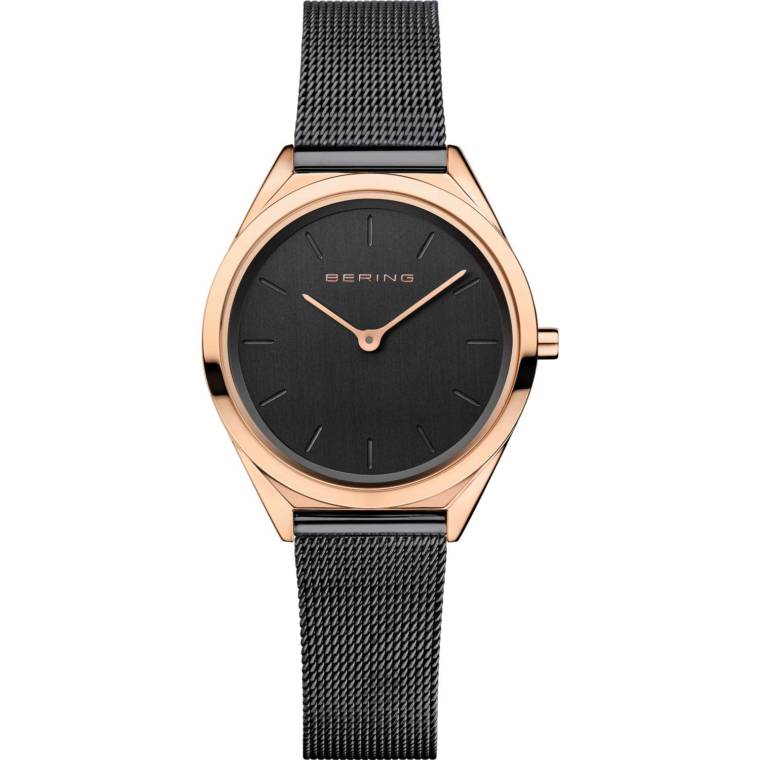 BERING Unisex Analog Quartz ultra slim collection Watch with stainless steel Strap and Sapphire Crystal 17031-166