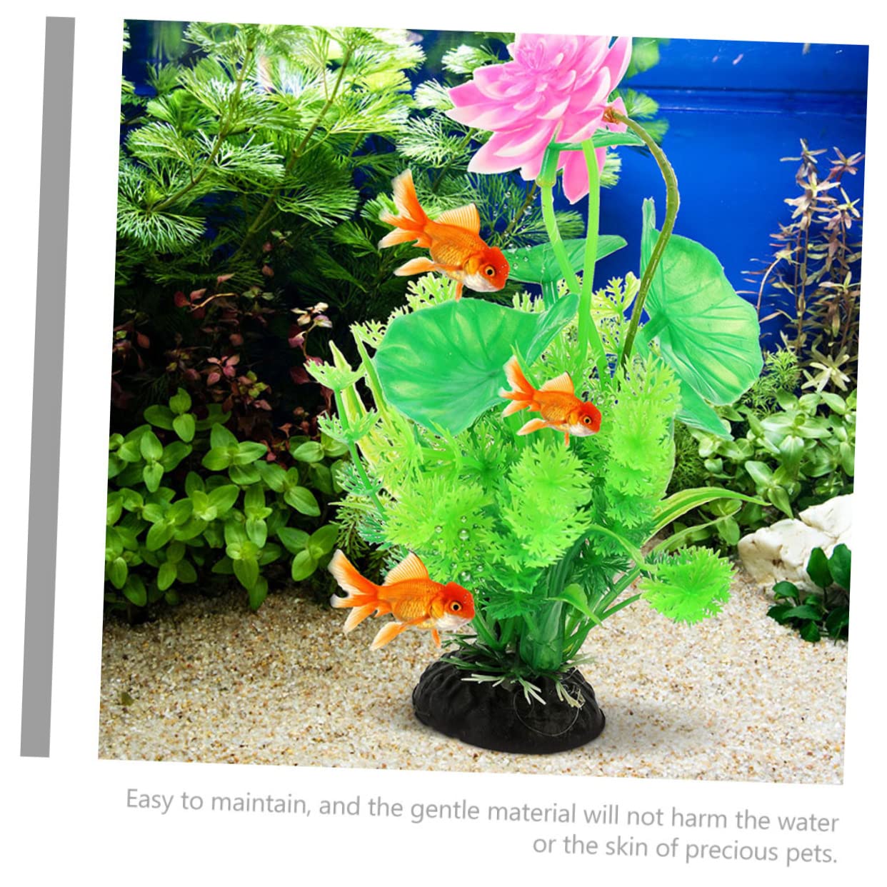 Happyyami 5 Juegos Paisajismo del Acuario Suministros para Peceras Picos De Riego Aire Artificial Plants Aqua Plant Accesorios para Peceras Decoraciones Planta De Pecera 2 Piezas * 5