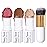 KIMUSE Face Sticks Trio, Cream Blush Stick & Highlighter Stick & Contour Stick for Sculpt the Cheeks, Long Lasting Cream Contour Stick Trio for Face Makeup, with Brush