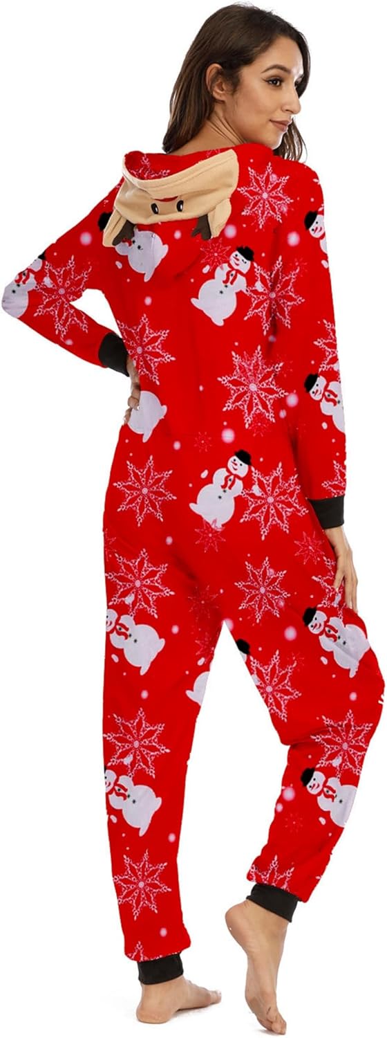 Adisputent Christmas Pajamas for Family Matching Cute Long Sleeve Couples Soft Sleepwear One Piece Funny Christmas Pjs Sets - Image 6