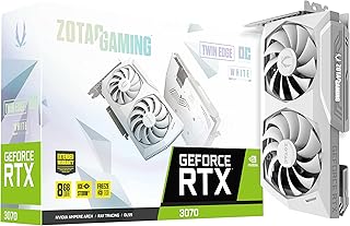 ZOTAC GAMING GeForce RTX 3070 Twin Edge OC White Edition LHR 8GB GDDR6 256-bit 14 Gbps PCIE 4.0 Gaming Graphics Card, IceStorm 2.0 Advanced Cooling, LED Logo Lighting, ZT-A30700J-10PLHR