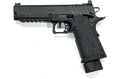 Miniatura 3 de Handleitgrips Cinta de agarre para pistola compatible con Springfield Prodigy – Cinta de agarre de pistola de goma texturizada negra, fácil