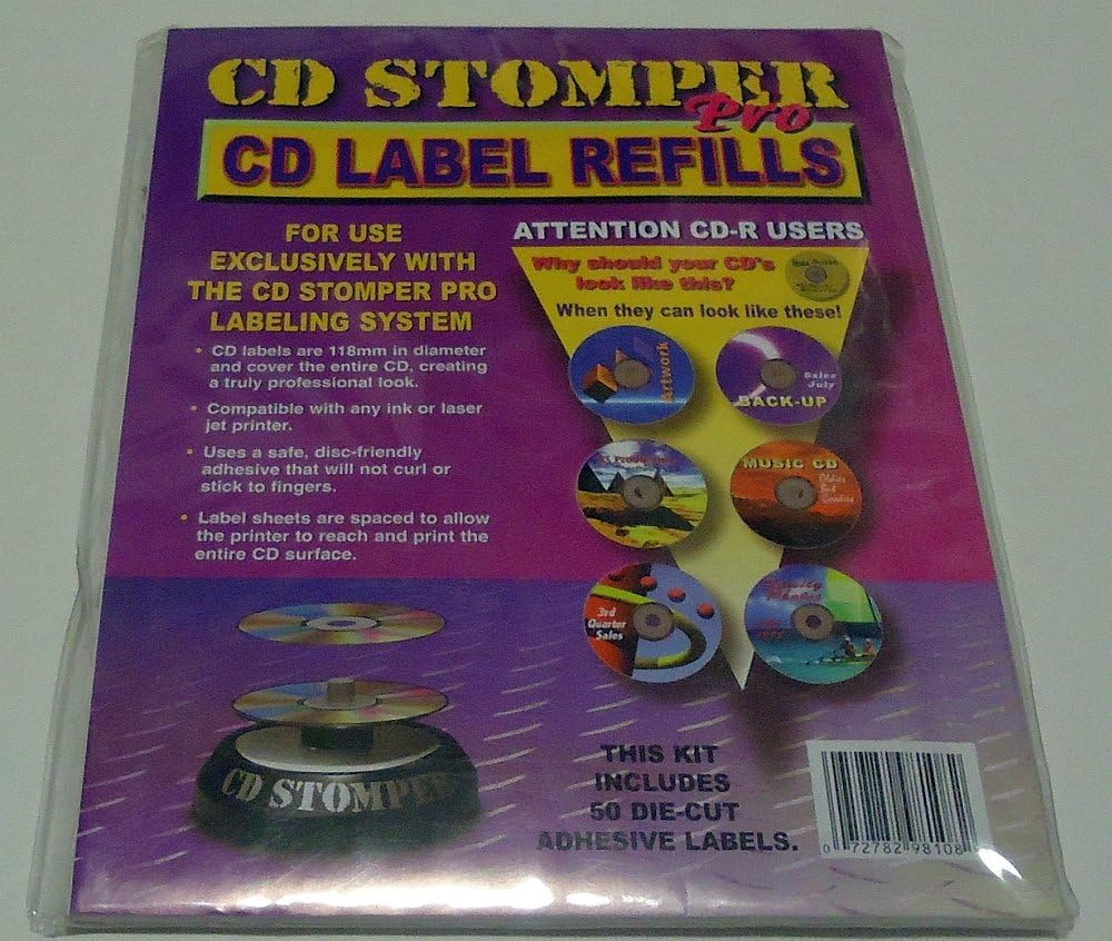 Avery AVE98108 - Labels for use with CD Stomper Pro CD/DVD Labeling System