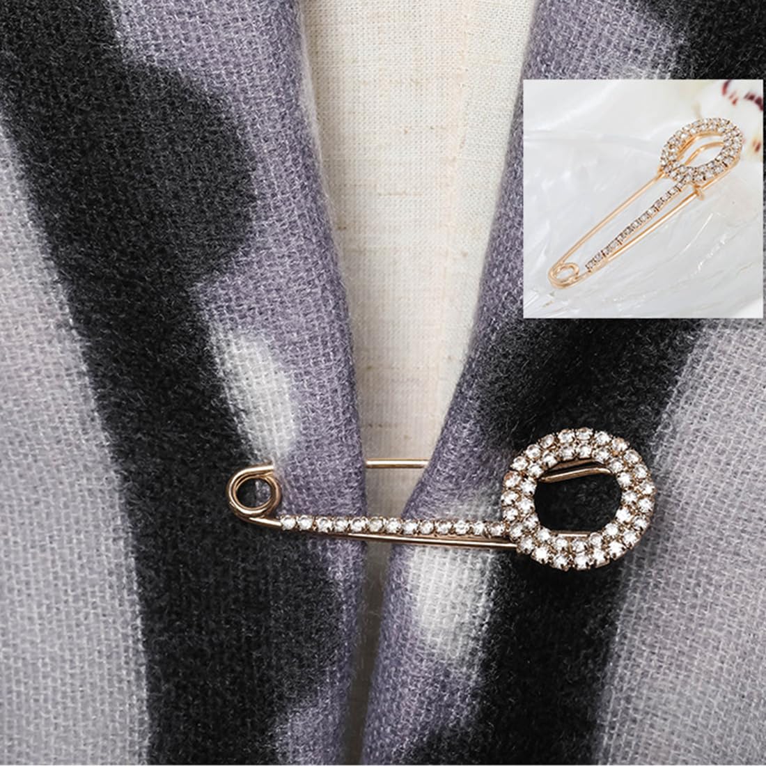 Spille per hijab con strass, spille donna per hijab | SHEIN ALIA