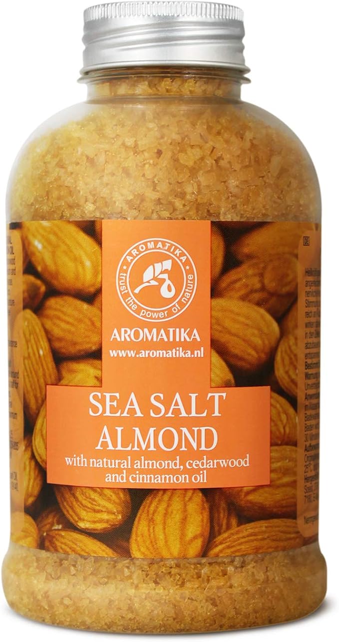 Sea Salt Almond 21.16 Oz 600g Natural Almond Cedarwood & Cinnamon Oil Bath