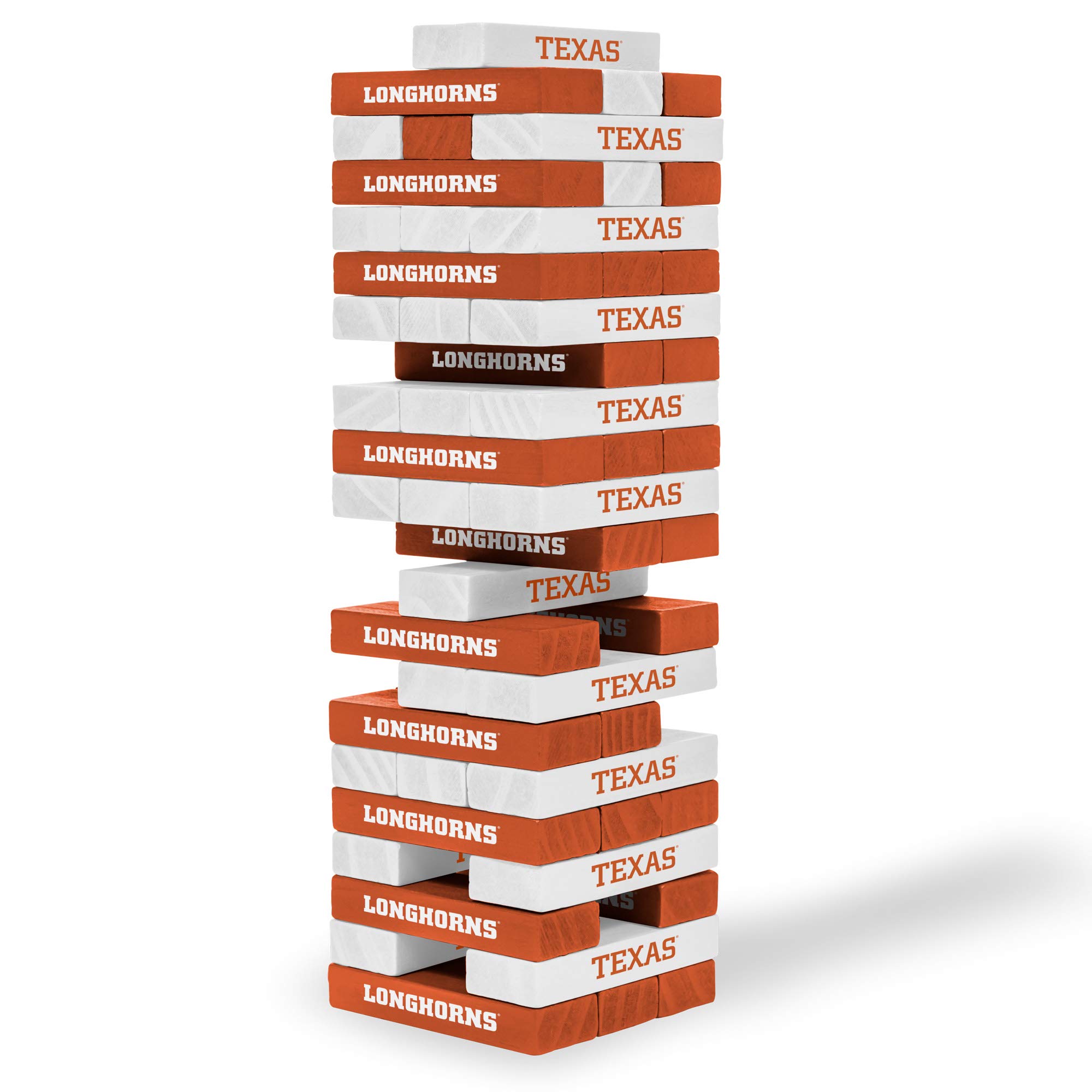 Wild Sports NCAA Pro Football Tabletop Stackers Block Game for College Football Fan, Dorm Game, Tailgate