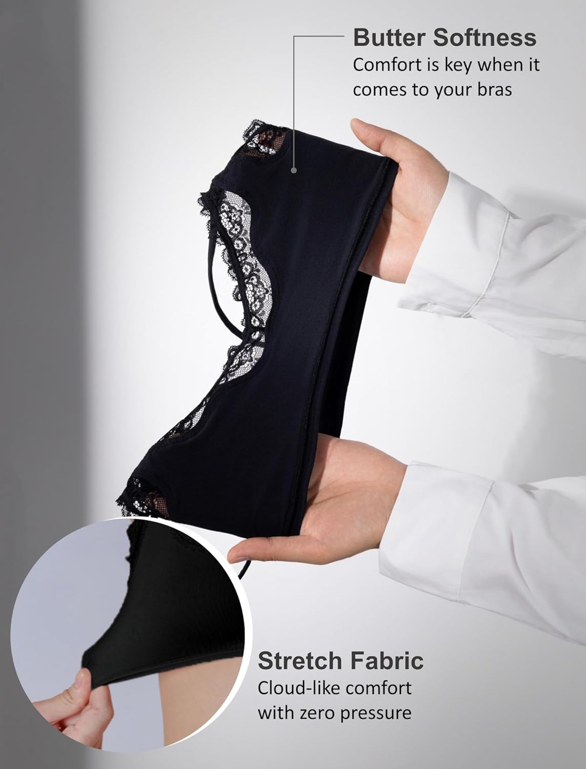 Women's Lace Bralette Wireless Non Padded Bras Lightweight Bras for Small Breasted Women Wirefree Bras for Women - Image 6