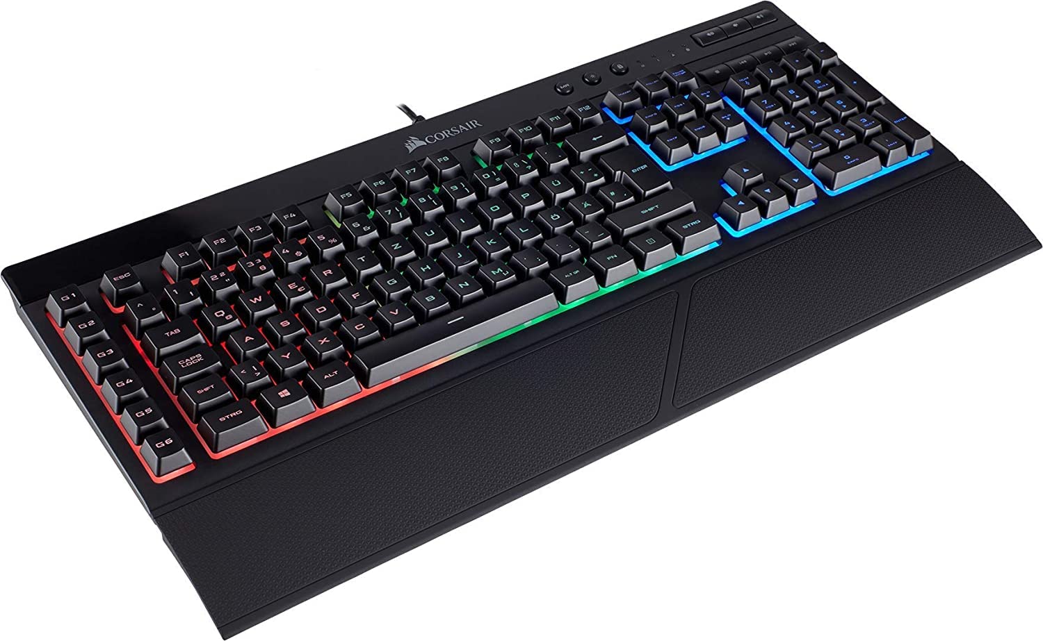 Corsair K55 RGB Gaming Tastatur (Multi-Color RGB Beleuchtung, QWERTZ) schwarz