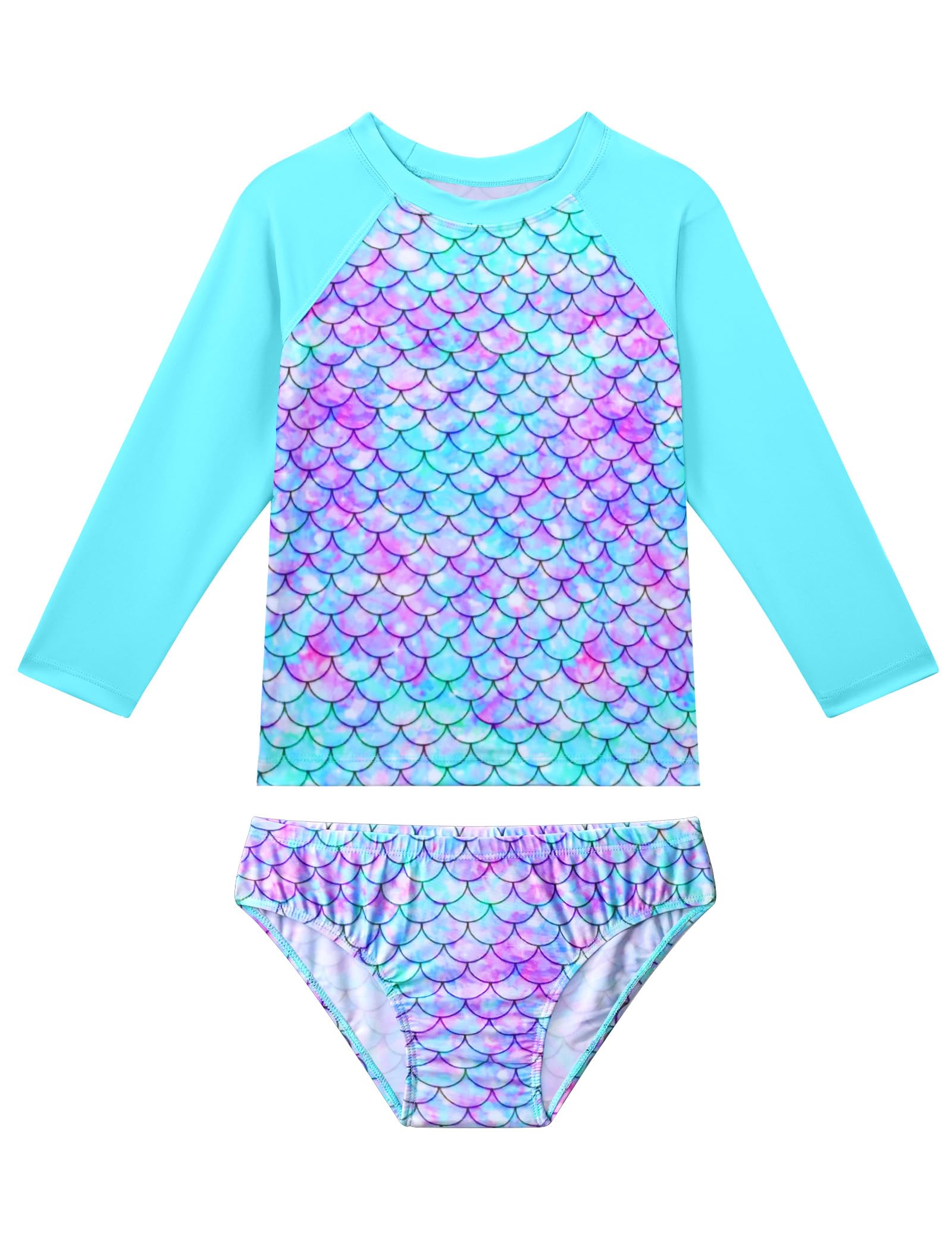 Snowheart Girls Swimsuit Long Sleeve Rash Guard