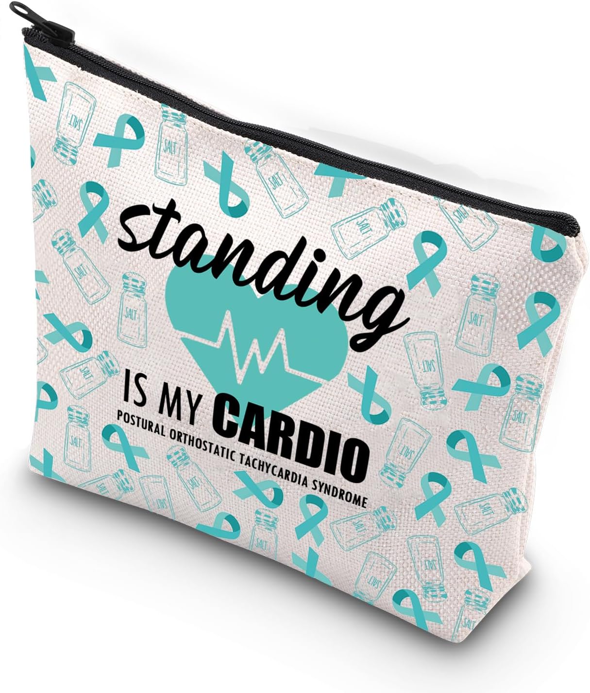 XYANFA Standing Is My Cardio Pots Awareness Gift Pots Syndrome Warrior Gift Pots Medical Bag Dysautonomia Makeup Bag (standing IS MY CARDIO) - Image 3