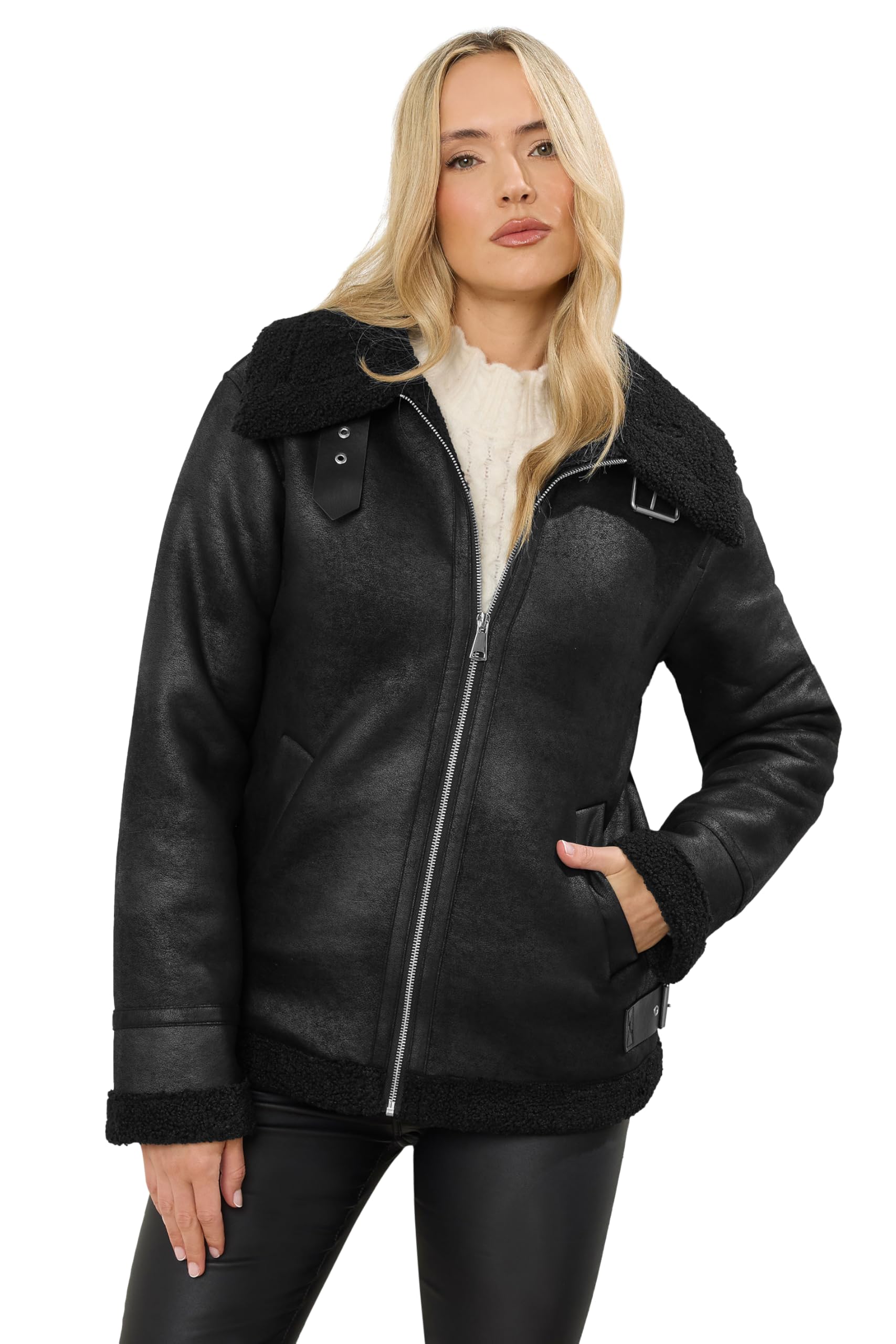 Long Tall Sally Women's Black - Lts Tall Taped Seam Jacket