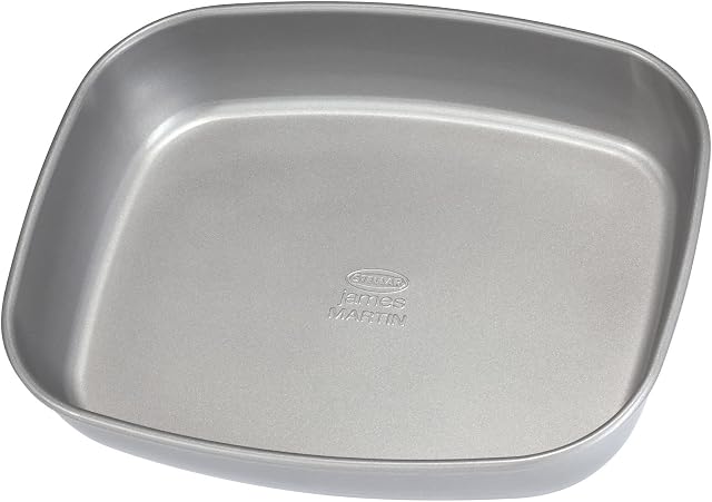 Stellar James Martin SJM85 Non-Stick Roasting Tray, Dishwasher Safe 25cm x 20cm x 4cm - 5 Year Non-Stick Warranty