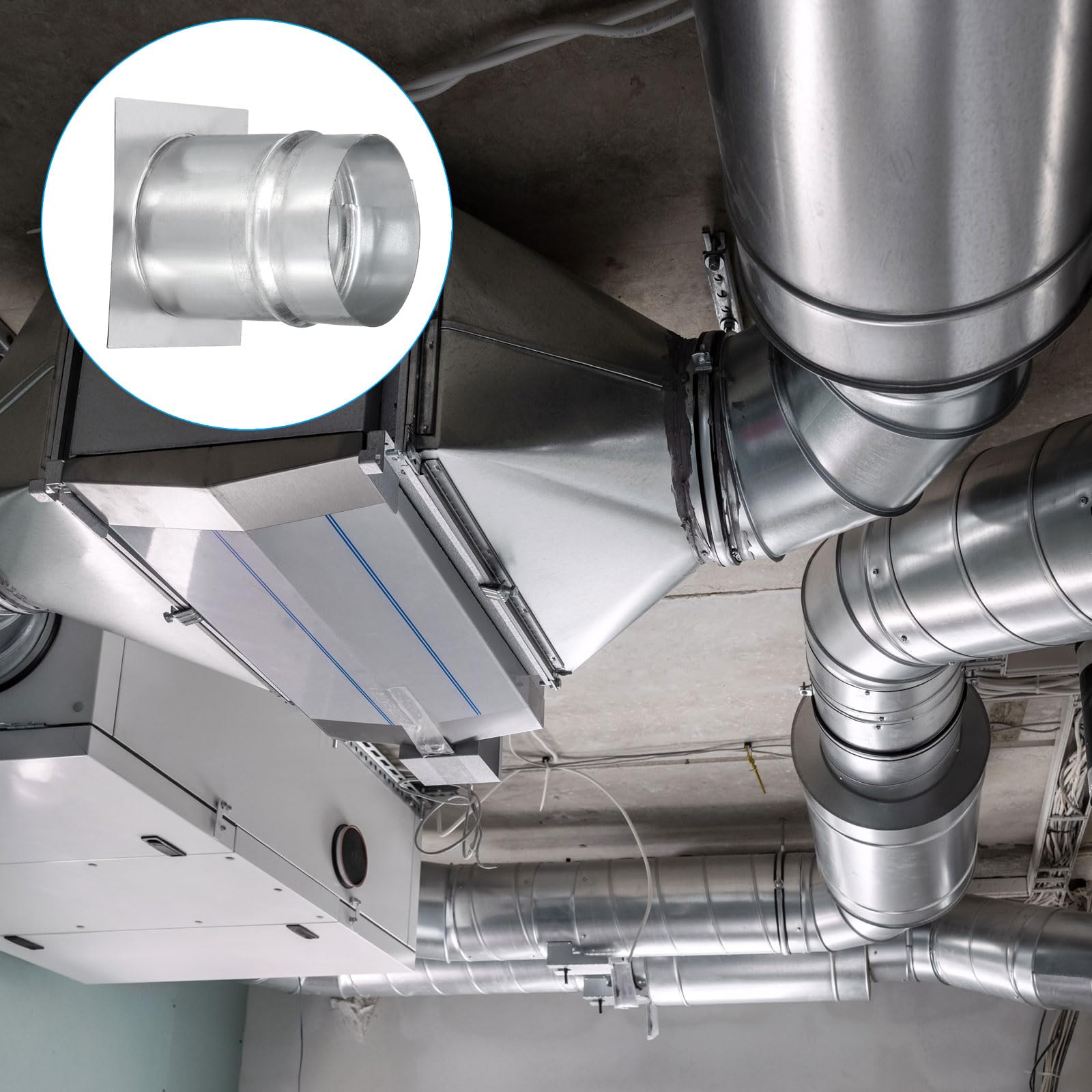 Connettore Flangia Per Condotti 8x8 - Acciaio Zincato Per Cappa, Asciugatrice, HVAC - Foto 7