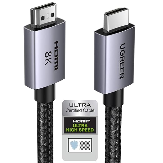 UGREEN 8K HDMI 2.1 48Gbps 6.6ft Certified Cable