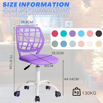 FurnitureR 1 x Kitchen Swivel Chair Padded Swivel Chair Comfortable Swivel Chair with Wheels Backrest Dining Room Living Room Chair Morandi Pink