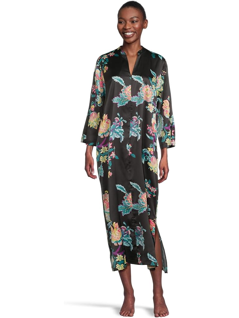 Black Natori Festival - Satin Zip Caftan