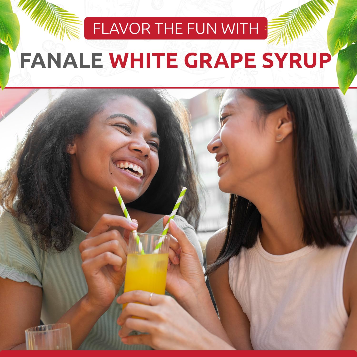 Fanale Premium Flavoring Concentrated Syrup for Bubble Tea 11 lb | White Grape Flavor Syrup | for Boba Tea, Smoothies, Slushes, Desserts | 11lb | Pack of 4 | SRP161-CS