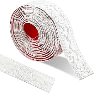 Modanatura Adesiva 3D Per Pareti - Pattern Vintage - Flessibile E Impermeabile - Ideale Per Decorazioni Fai Da Te - Foto 7