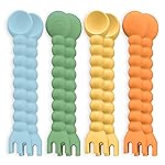 Ryan & Rose Cutie Tensils Baby Spoon and Fork (Rocket, 8 Pack)