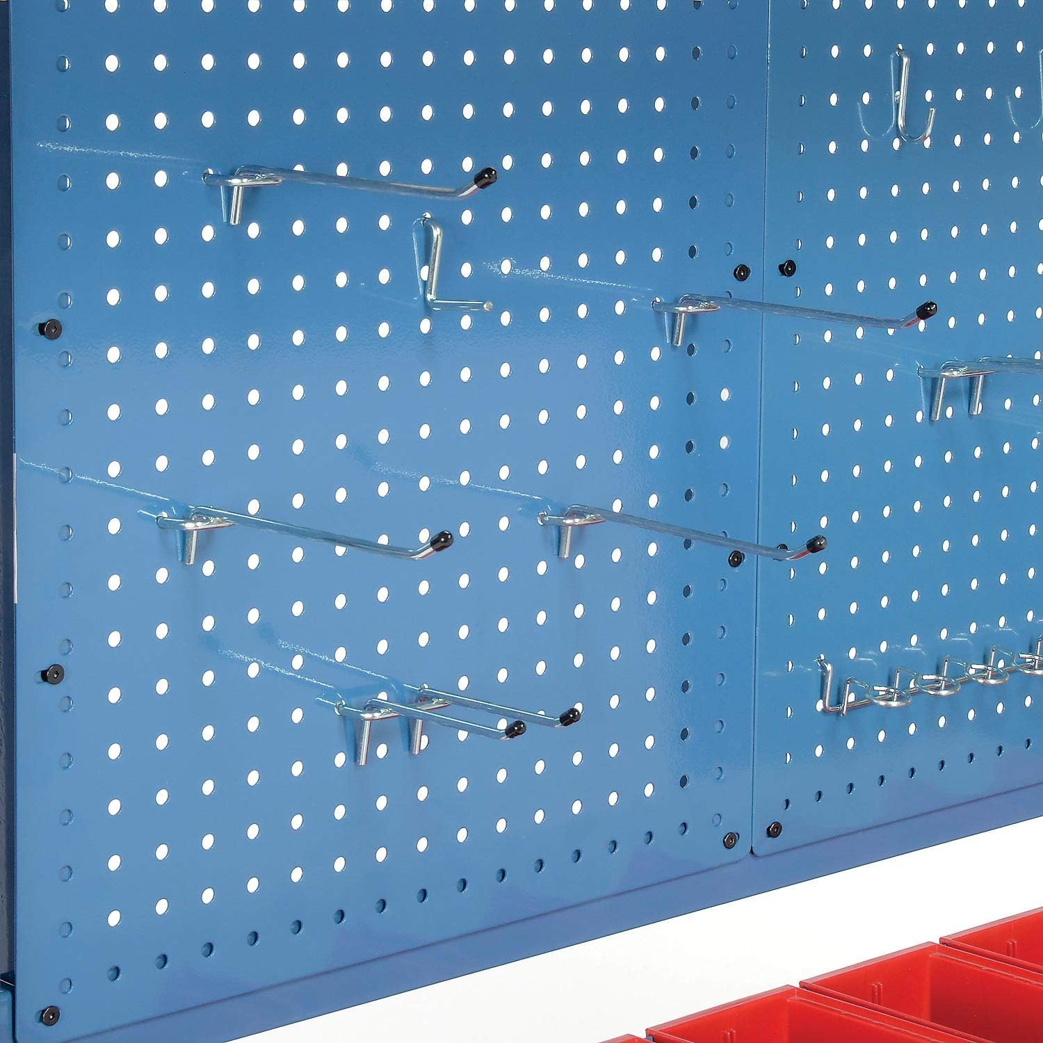 Global Industrial Workbench - Maple Butcher Block Square Edge Complete Bench, 60" W X 30" D, Blue