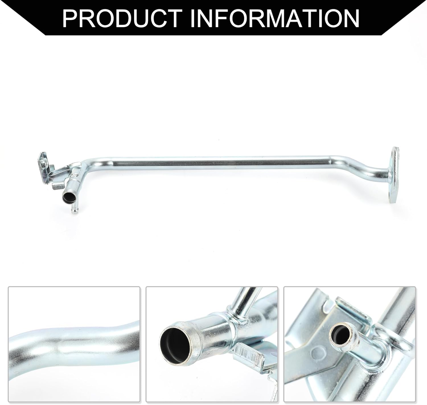 No.1626875110 Radiator Hose for Toyota Tacoma 2.7L 2005-2023 / Inner Water Bypass Pipe/Durable Metal / 1 Pcs Silver Tone