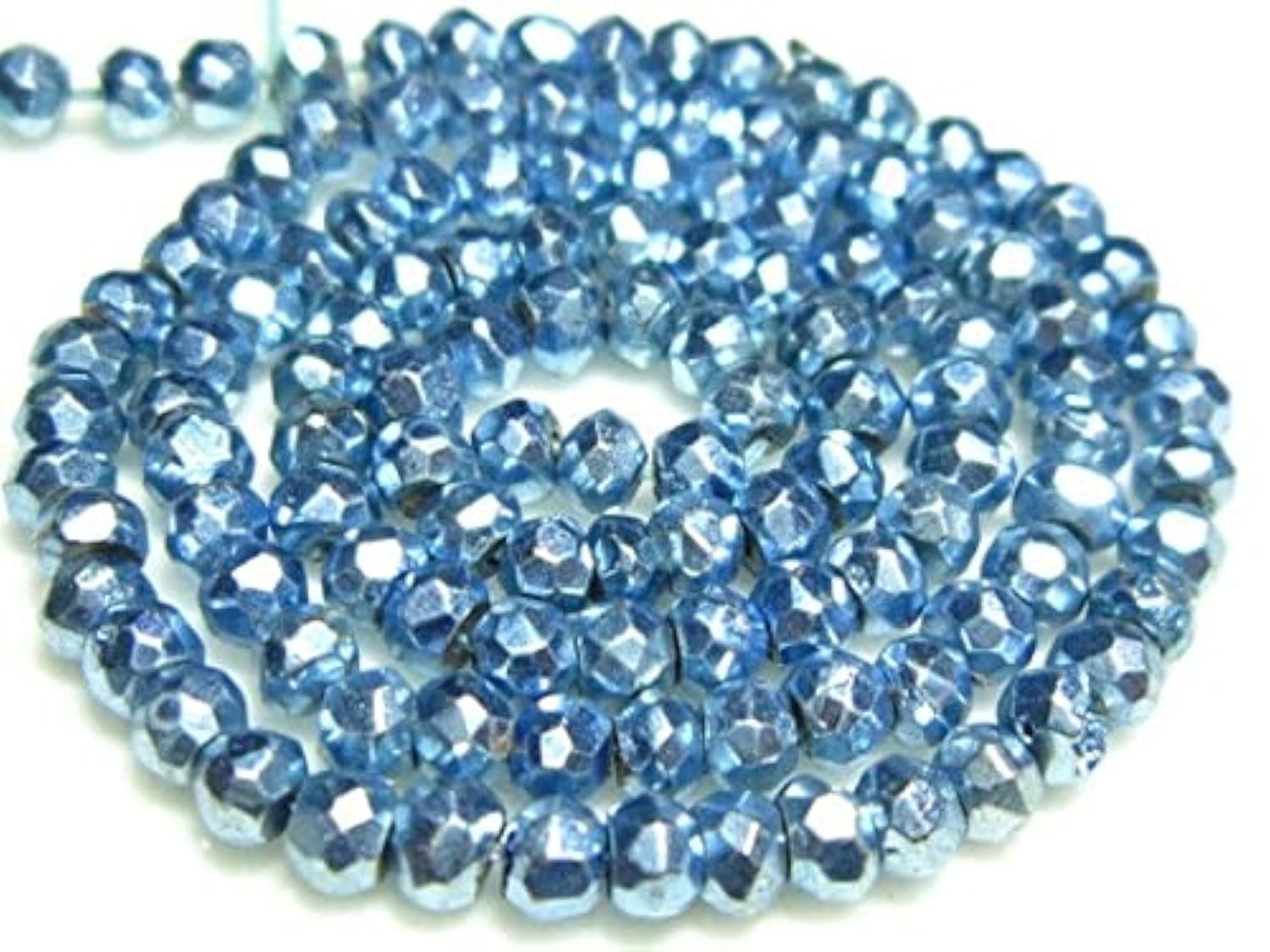 Pyrite bleue micro cut 3mm LKBEADS perles pour ateliers de bijoux fait main créatifs