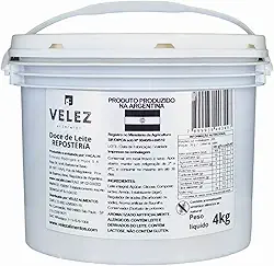 Doce de Leite argentino Reposteria VELEZ balde 4Kg