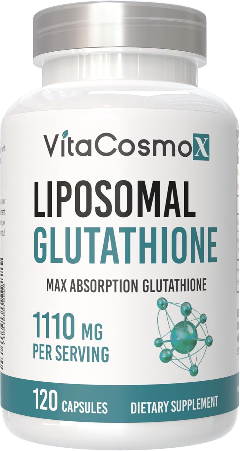 Liposomal Glutathione, 1110 mg, 120 Capsules, Vegan 100% Vegetarian, Non-GMO & Gluten Free