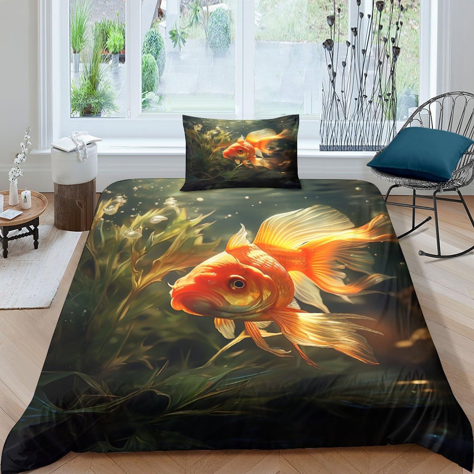 Fini les allergies avec cette housse de couette tigre en microfibre douce 135x200
